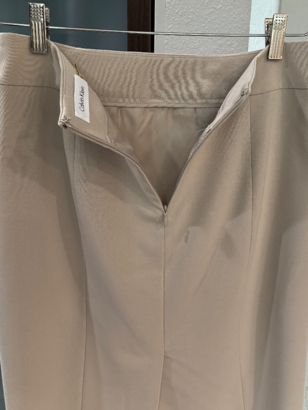 Calvin Klein Pencil Skirt -Beige/Cream Size 2 - Picture 6 of 9